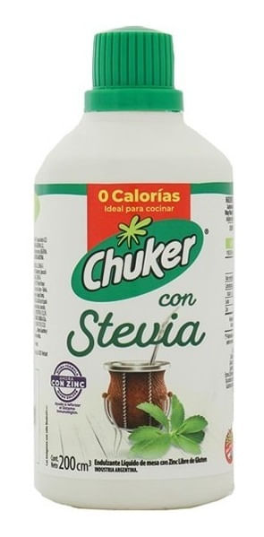 Chuker Con Stevia Edulcorante Liquido 200ml
