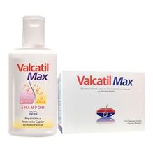 Combo Valcatil Max 120 Caps + Valcatil Max Shampoo 300ml Panalab