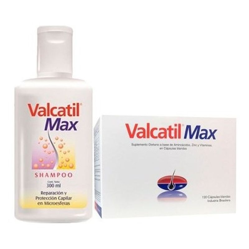 Combo-Valcatil-Max-120-Caps---Valcatil-Max-Shampoo-300ml-Panalab-en-FarmaPlus
