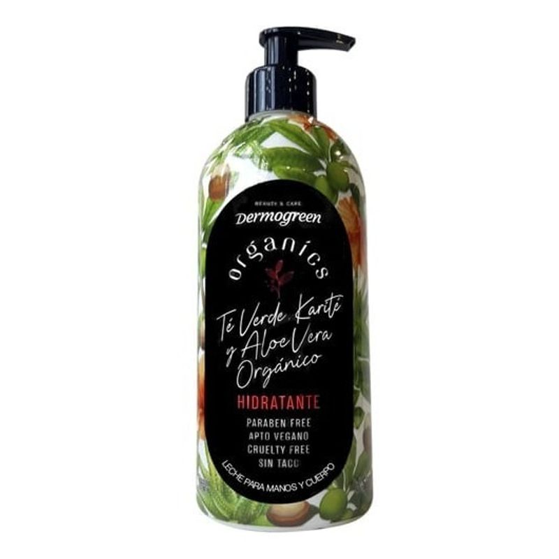 Dermogreen-Hidratante-Te-Karite-Aloe-Leche-Cuerpo-Mano-500ml-en-FarmaPlus