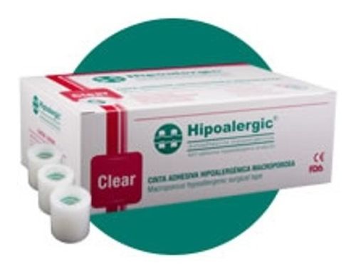 Hipoalergic Clear Tela Adhesiva 2.50cm X 9 Mts  X12 Unidades