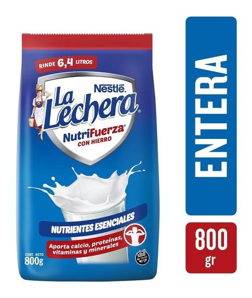 Nestle La Lechera Nutrifuerza Con Hierro Leche Polvo X 800g