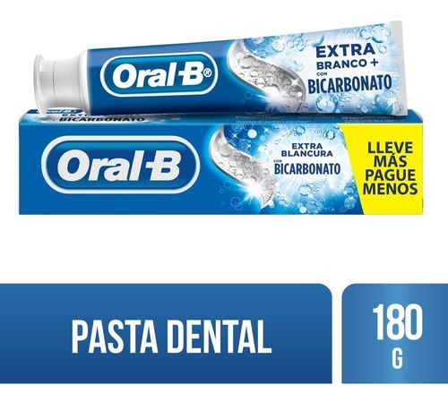 Oral B Extra Blanco Con Bicarbonato Crema Dental X 180 G