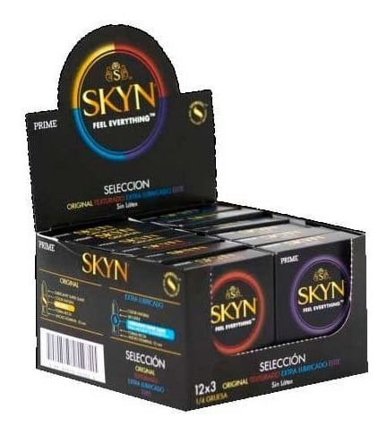 Prime Skyn Selección Preservativo 12 Caja X3 Unidades