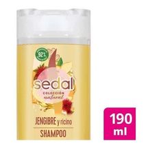 Sedal Natural Jengibre Y Ricino Shampoo 190ml