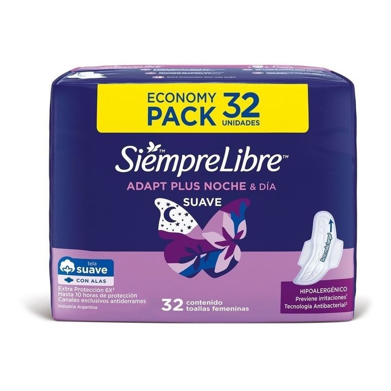 Siempre-Libre-Adapt-Plus-Noche-Dia-C-alas-Toallitas-Fem-X32u-en-FarmaPlus