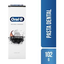 Pasta Dental Oral B Natural Essence Aceite De Coco & Carbón 75 Ml