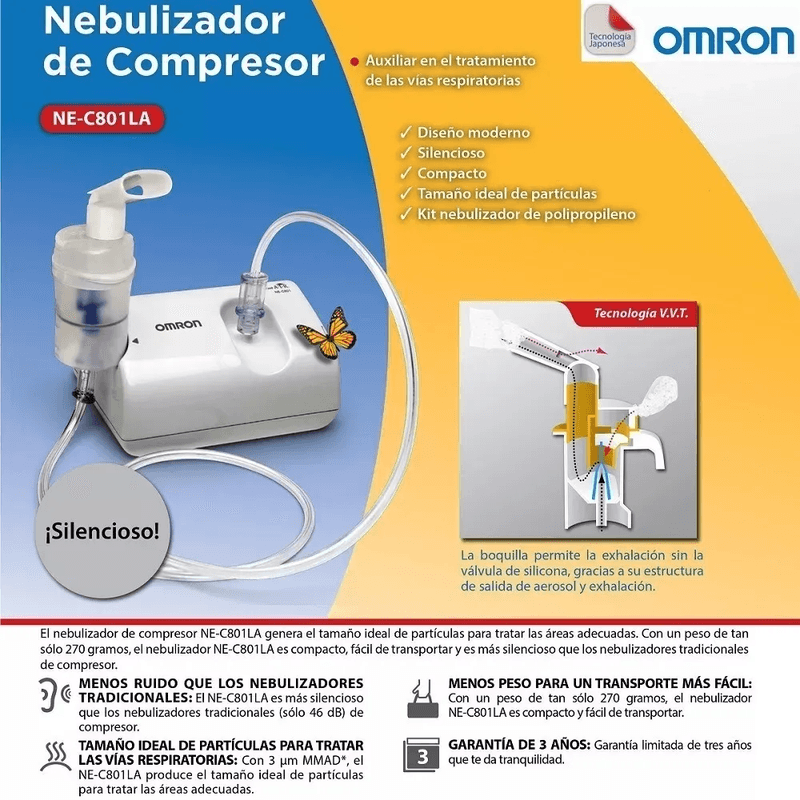 Nebulizador-Compresor-Omron-Ne-C801