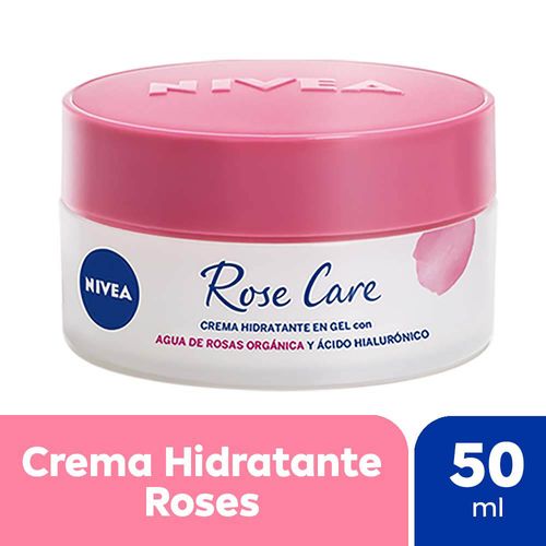 Crema facial hidratante en gel NIVEA Rose Care para todo tipo de piel x 50 ml