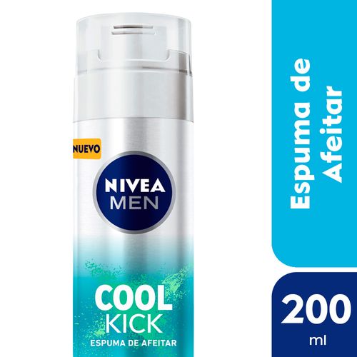 Espuma de afeitar NIVEA MEN Cool Kick para todo tipo de piel x 200 ml
