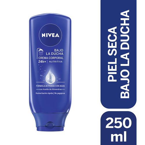Crema corporal Bajo la ducha NIVEA Milk Nutritiva para piel seca x 250 ml