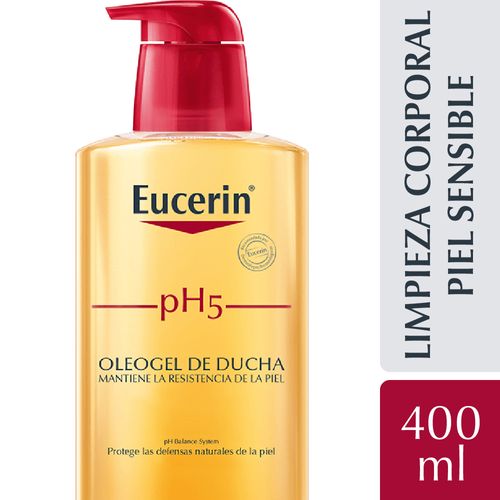 Aceite de ducha pH5 Eucerin para piel sensible x 400 ml