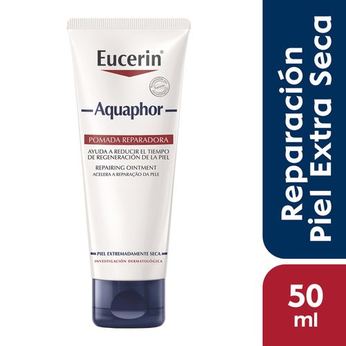 Pomada reparadora Eucerin Aquaphor para piel seca x 50 ml