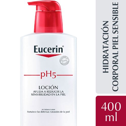 Loción corporal hidratante pH5 Eucerin para piel seca y sensible x 400 ml