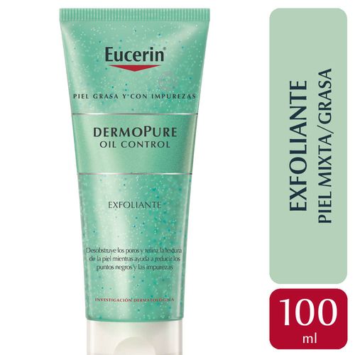 Exfoliante Eucerin DermoPURE Oil Control para piel grasa x 100 ml
