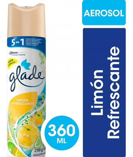 Glade Limón Refrescante Desodorante De Ambientes 360ml