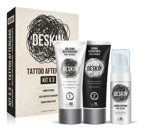 Deskin-Tattoo-Aftercare-Kit-X3-Jabon---Balsamo---Crema
