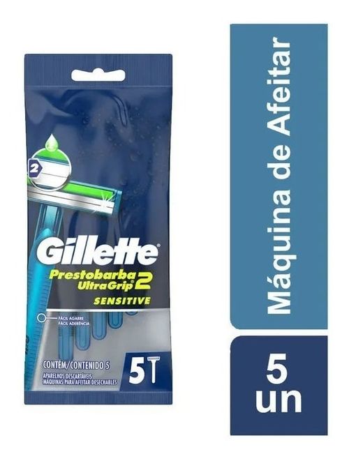 Gillette Prestobarba Ultragrip Maquina De Afeitar Bolsa X 5u