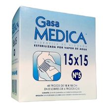 Medica Gasa N5 Hidrófila Estériles 15x15cm 6 Trozos 8u