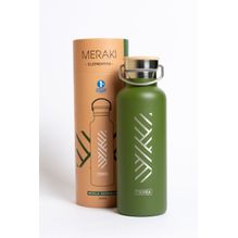 Botella Isotérmica Reutilizable Meraki 600ml Tierra Verde