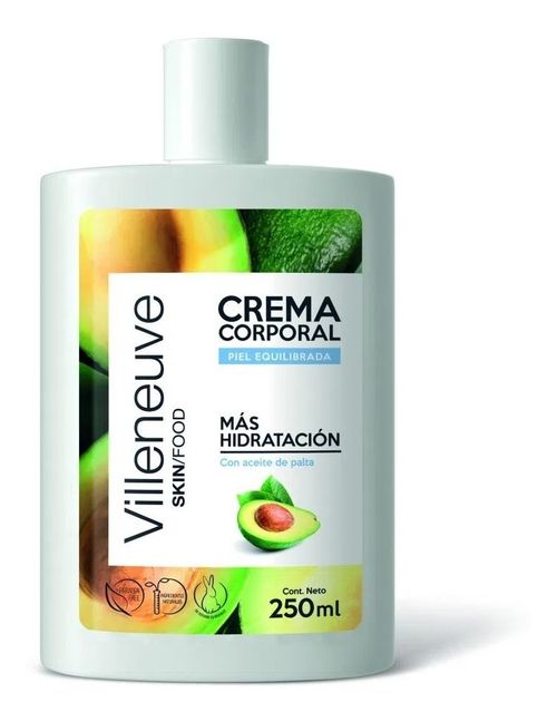 Villeneuve Skin/food Crema Corporal Piel Equilibrada 250 Ml