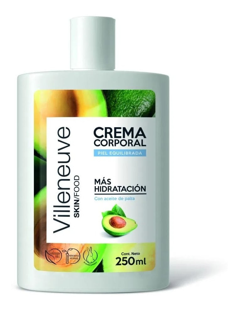 Villeneuve-Skin-food-Crema-Corporal-Piel-Equilibrada-250-Ml