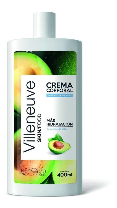 Villeneuve Skin/food Crema Corporal Piel Equilibrada 400 Ml