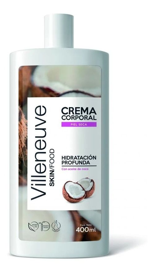Villeneuve Skin/food Crema Corporal Piel Seca 400 Ml