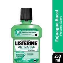 Listerine Zero Anticaries Menta Enjuague Bucal X 250ml