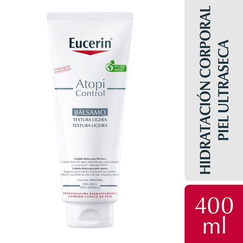 Bálsamo corporal de uso diario Eucerin AtopiControl para piel atópica x 400 ml