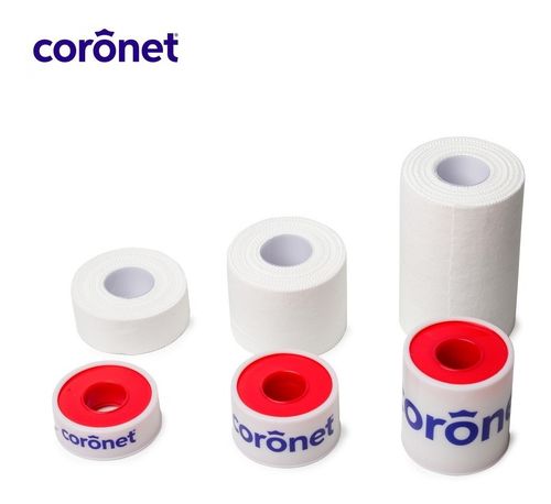 Coronet Cinta Adhesiva Oxido De Zinc 5cm X 9mts X 6 Unidades
