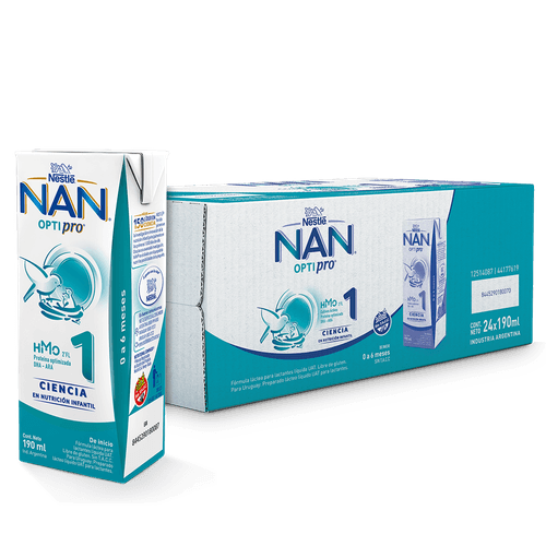 Nestlé Nan Optipro 1 Lista Para Tomar Brick 190ml X24un