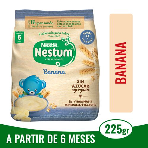 Nestle Nestum Banana Cereal Infantil X 225 G