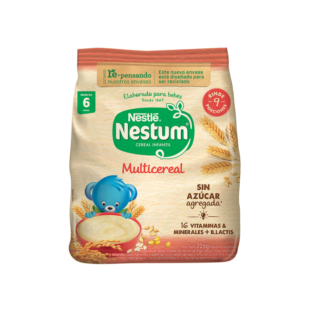 Nestlé Nestum Multicereal Infantil Sin Azúcar Agregada X225g En ...