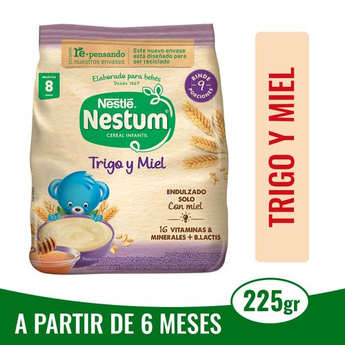 Nestlé Nestum Cereal Infantil Trigo Y Miel Con Hierro 225g