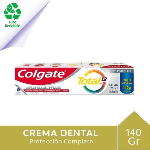 Colgate Crema Dental Total 12 Clean Mint 140gr