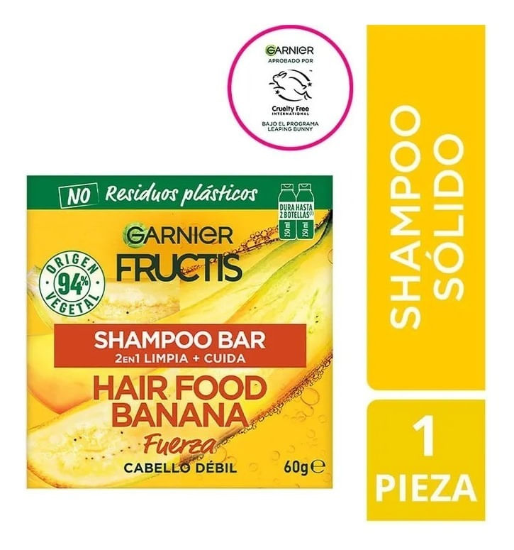 Garnier en FarmaPlus GarnierFructisHairFoodShampooSolidoBanana