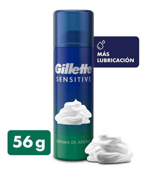 Gillette Sensitive Espuma De Afeitar 56g