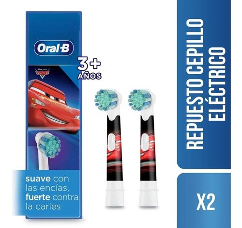 Oral B Kids Disney Cars Repuesto Cepillo Eléctrico X 2 Uds