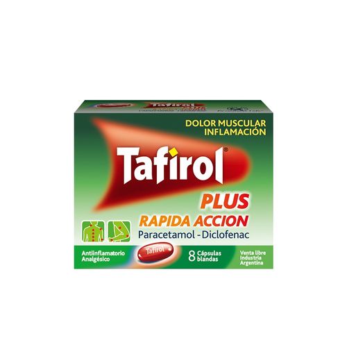 Tafirol Plus Rápida Acción 8 Cápsulas Blandas
