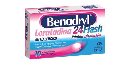 Benadryl 24 Flash Comprimidos x10