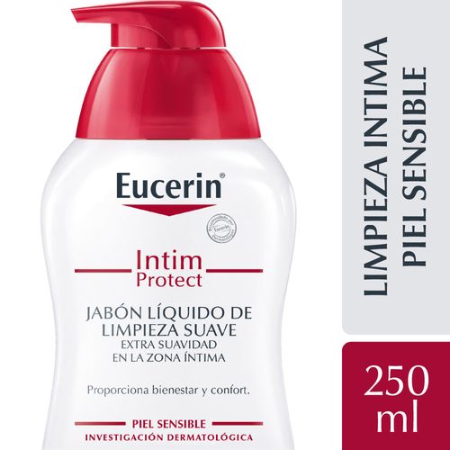 Jabón higiene íntima Eucerin para piel sensible x 250 ml
