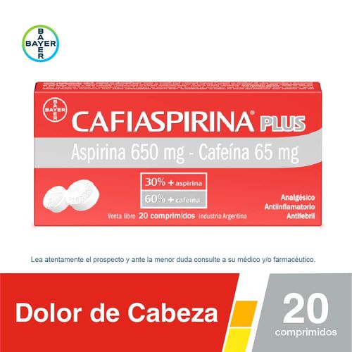 Cafiaspirina Plus x 20 Comprimidos