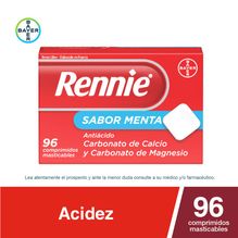 Rennie Antiácido x 96 Comprimidos Masticables