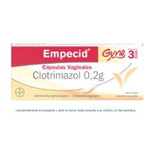 Empecid Gyno Antimicótico x 3 Cápsulas Vaginales