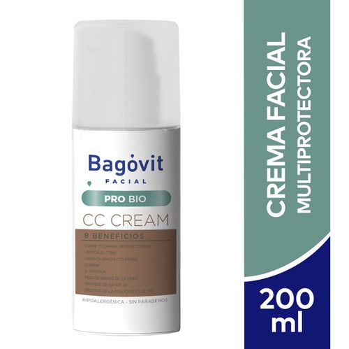 CC Cream Facial Multiprotectora Perfeccionadora Bagóvit Pro Bio x 50 g