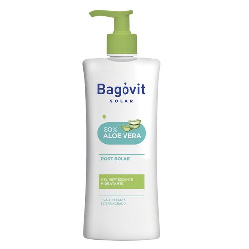 Gel Post Solar Hidratante Bagóvit con Aloe Vera al 80% por 350 gr