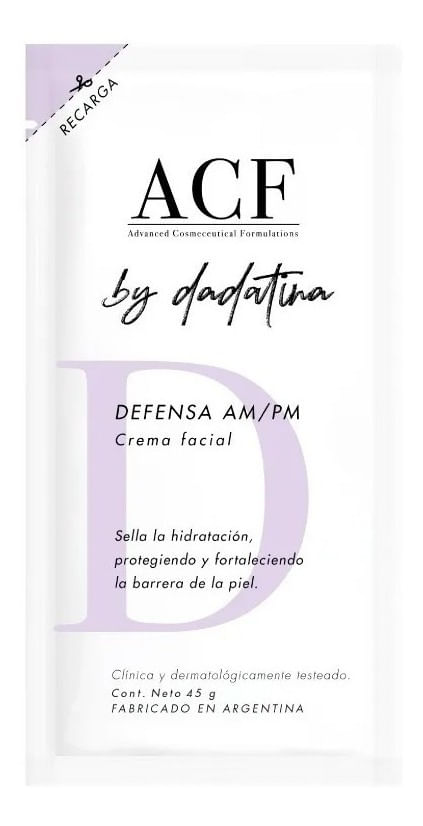 Acf Refill Crema Facial By Dadatina Defensa Ampm Hidratacion