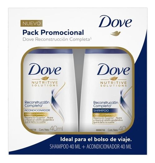 Dove Reconstrucción Completa Shampoo + Acondicionador 40ml