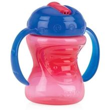 Nuby Vaso Con Manijas Y Boquilla Fujo Directo 240ml 1 Unidad